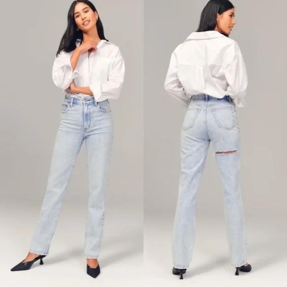 Abercrombie & Fitch Ultra High Rise 90s Straight Jean